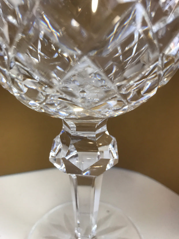 Crystal Wine Goblet by Waterford  Made in Ireland Hand Blown Glass Powerscourt Pattern Luxury Stemware