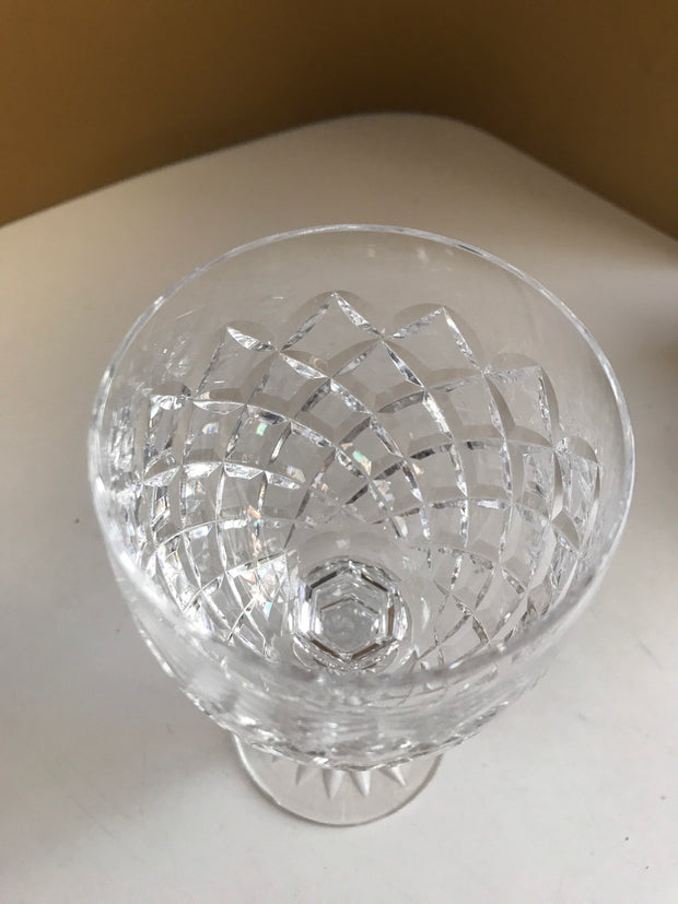 Crystal Wine Goblet by Waterford  Made in Ireland Hand Blown Glass Powerscourt Pattern Luxury Stemware