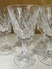 Waterford “KINSALE” Stemware Wine Claret Glasses Vintage  Crystal Brilliance Each being sold Separately