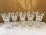 Waterford “KINSALE” Stemware Wine Claret Glasses Vintage  Crystal Brilliance Each being sold Separately