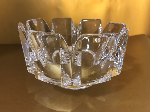 Vintage Orrefors “Corona” Crystal Brilliance Made in Sweden by Lars Hellsten Artist Signed 7 1/4&quot;x 4 3/4&quot; Like New