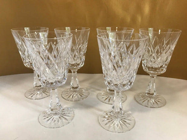 Waterford “KINSALE” Stemware Wine Claret Glasses Vintage  Crystal Brilliance Each being sold Separately