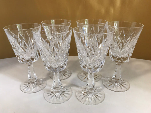 Waterford “KINSALE” Stemware Wine Claret Glasses Vintage  Crystal Brilliance Each being sold Separately