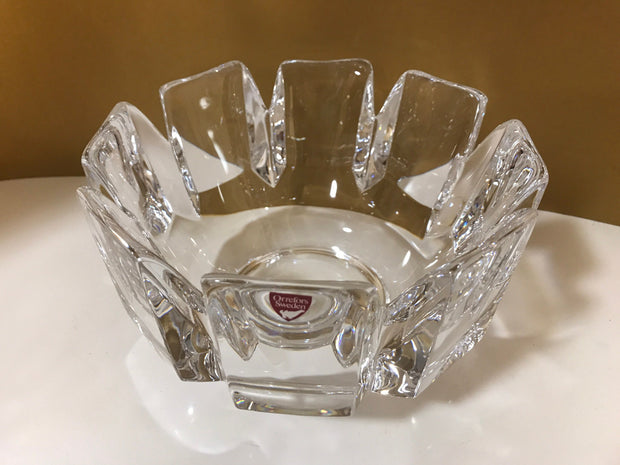 Vintage Orrefors “Corona” Crystal Brilliance Made in Sweden by Lars Hellsten Artist Signed 7 1/4&quot;x 4 3/4&quot; Like New