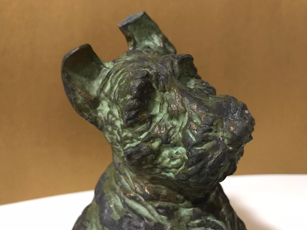 Vintage 1937 McClelland Barclays Scottish Terrier Dog Sculpture