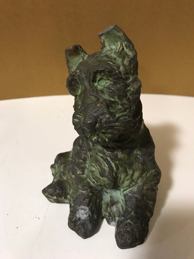 Vintage 1937 McClelland Barclays Scottish Terrier Dog Sculpture