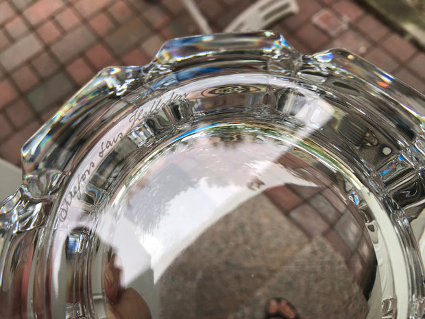 Vintage Orrefors “Corona” Thick Crystal Brilliance Made in Sweden by Lars Hellsten Artist Signed 7 1/4&quot;x 4 3/4&quot; Like New