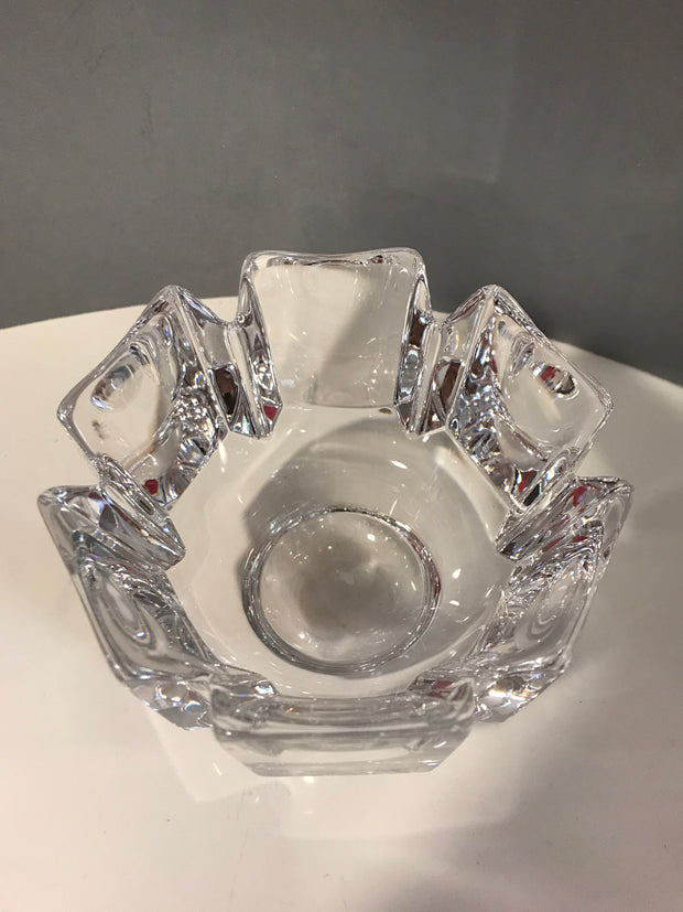 Vintage Orrefors “Corona” Crystal Small Brilliance Made in Sweden Artist Signed 4 1/4 x 3 1/8”Like New