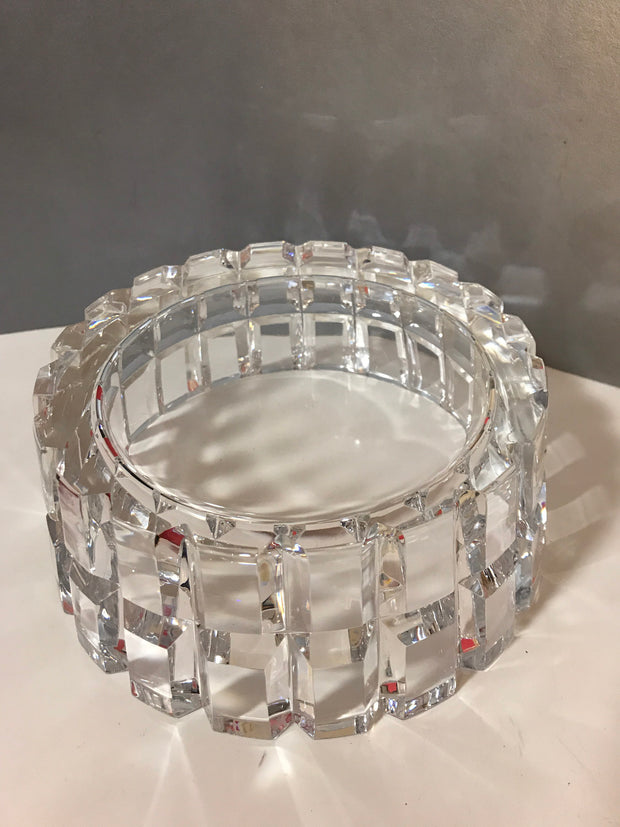 Vintage Art Crystal by Orrefors Thick Crystal Brilliance Made in Sweden Signed 7 3/4&quot;x 3&quot;
