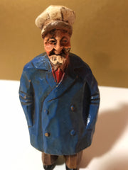 Syroco Wood 1940s Rare Captain of The Sea Ships Captain Funny Looking Captain Old World Figurine Collectable