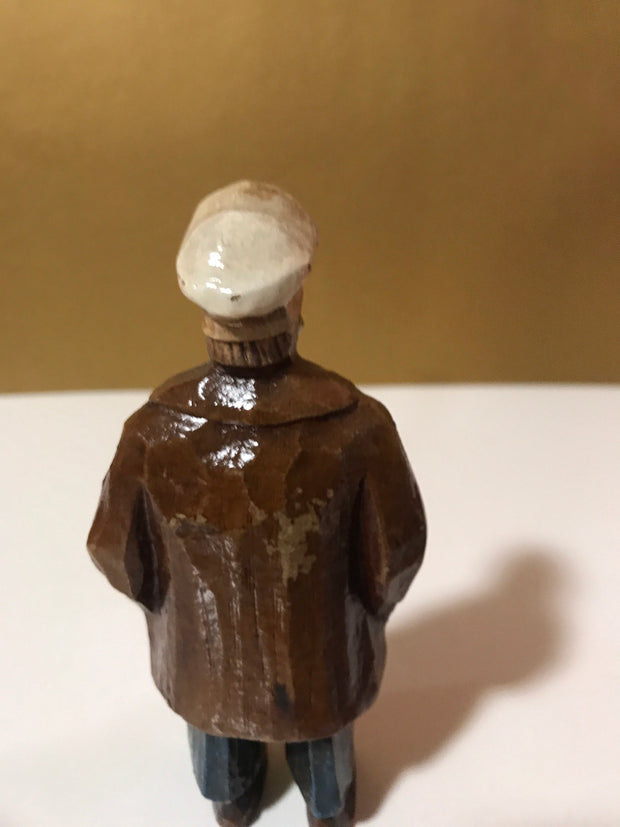 Syroco Wood 1940s Rare Captain of The Sea Ships Captain Funny Looking Captain Old World Figurine Collectable
