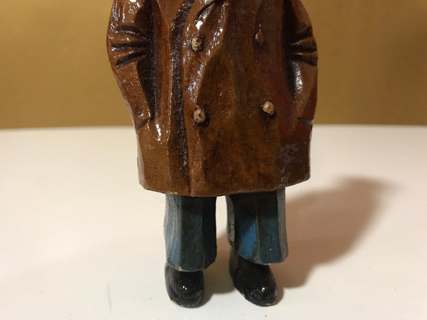 Syroco Wood 1940s Rare Captain of The Sea Ships Captain Funny Looking Captain Old World Figurine Collectable