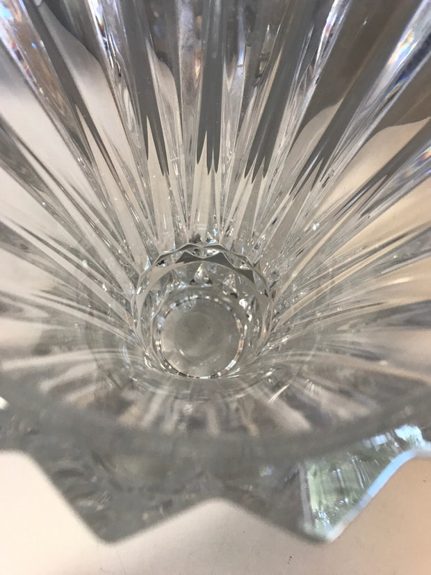 Large Heavy Crystal Vase
