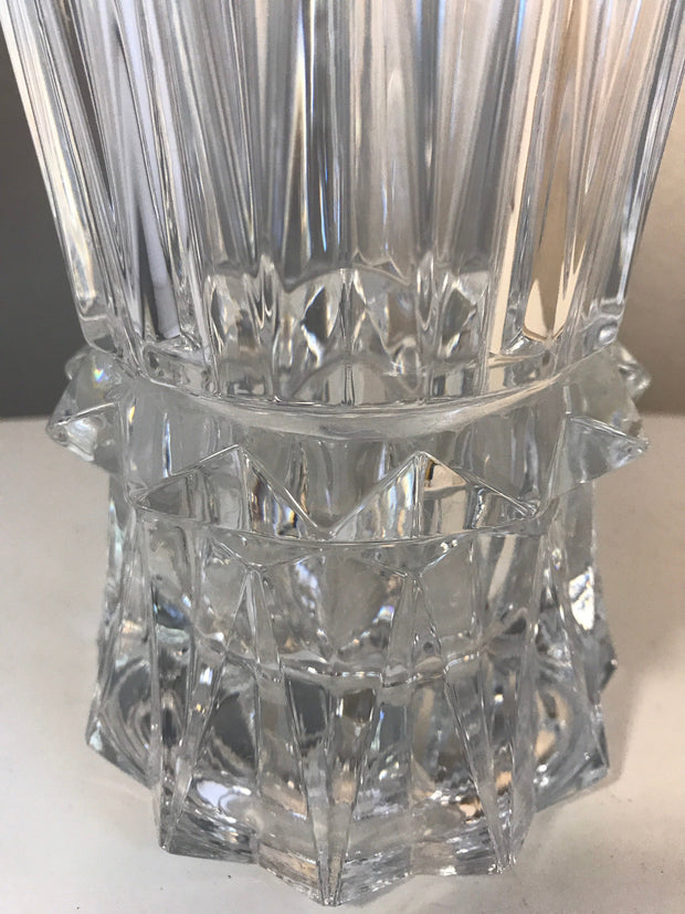 Large Heavy Crystal Vase