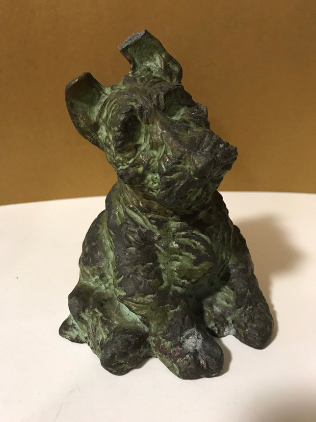 Vintage 1937 McClelland Barclays Scottish Terrier Dog Sculpture