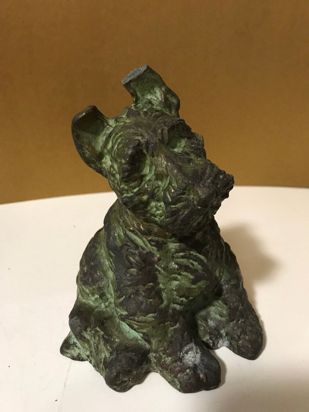 Vintage 1937 McClelland Barclays Scottish Terrier Dog Sculpture