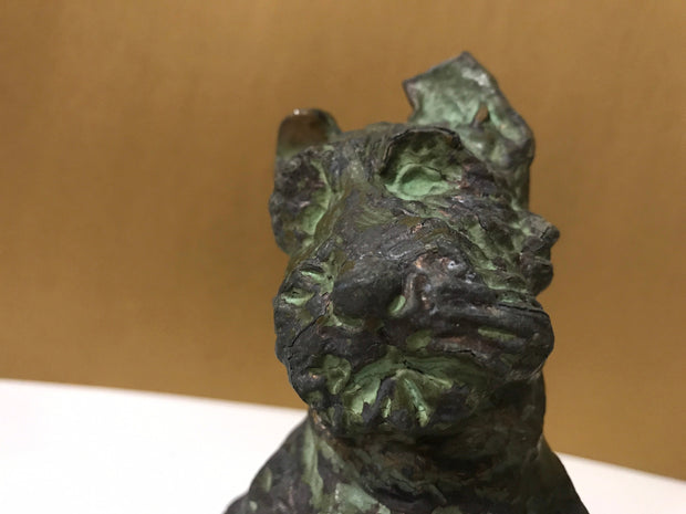 Vintage 1937 McClelland Barclays Scottish Terrier Dog Sculpture