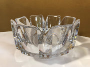 Vintage Orrefors “Corona” Thick Crystal Brilliance Made in Sweden by Lars Hellsten Artist Signed 7 1/4&quot;x 4 3/4&quot; Like New