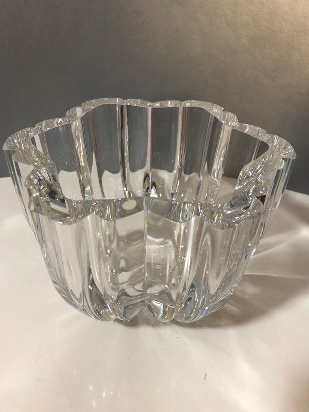 Kosta Boda Crystal “Olivia” Line Bowl by Anna Ehrner Vintage