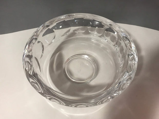 Vintage Art Crystal by Orrefors Thick Crystal Brilliance Made in Sweden Signed 8 1/2 x 3 1/3”