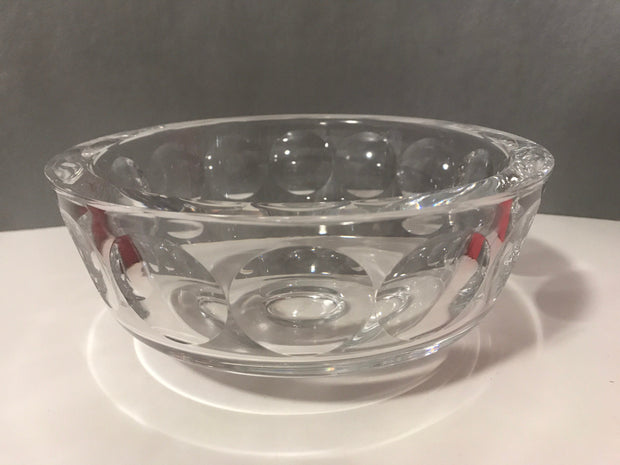 Vintage Art Crystal by Orrefors Thick Crystal Brilliance Made in Sweden Signed 8 1/2 x 3 1/3”