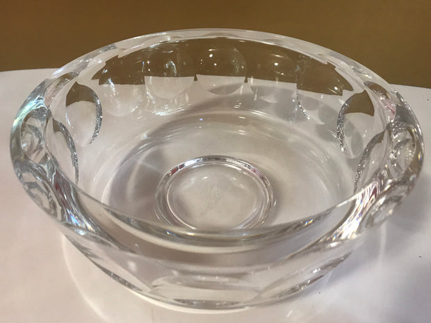 Vintage Art Crystal by Orrefors Thick Crystal Brilliance Made in Sweden Signed 8 1/2 x 3 1/3”
