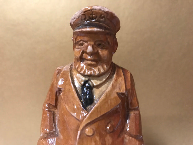 Syroco Wood 1940s Rare Captain of The Sea Ships Captain Yacht Captain Old World Figurine Collectable