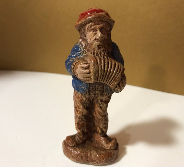 Syroco  Wood 1940s Beat Up Hillbilly Band Figurines 4 pc Set Collectable
