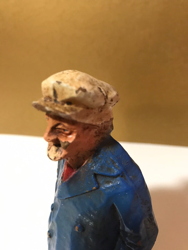 Syroco Wood 1940s Rare Captain of The Sea Ships Captain Funny Looking Captain Old World Figurine Collectable