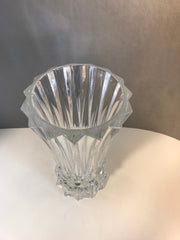 Large Heavy Crystal Vase