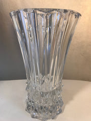 Large Heavy Crystal Vase