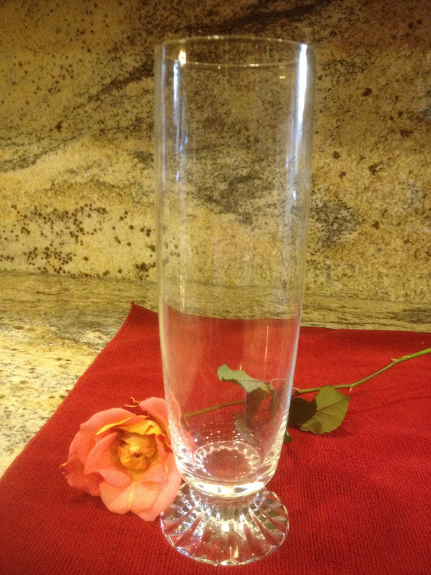 Vintage Clear Glass Vase Bud Vase Flower Centerpiece