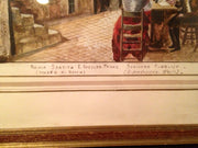 Museum Print From Rome "Roma Sparita E.Roesler Franz Riproduzione "Scrivano Pubblico" Museo Di Roma"