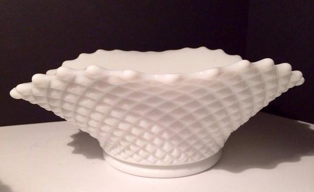 Westmoreland Milk Glass English Hobnail Bowl Cottage Chic