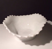 English Hobnail Centerpiece Bowl Westmoreland Milk Glass Cottage Chic