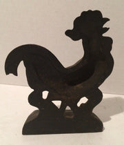 Antique Set  Rooster  Cast Iron Bookends/Doorstop Country Kitchen Cottage Chic 1925