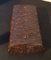1940s Syroco Wood Log Trinket Box Rustic “Cut Log” Design