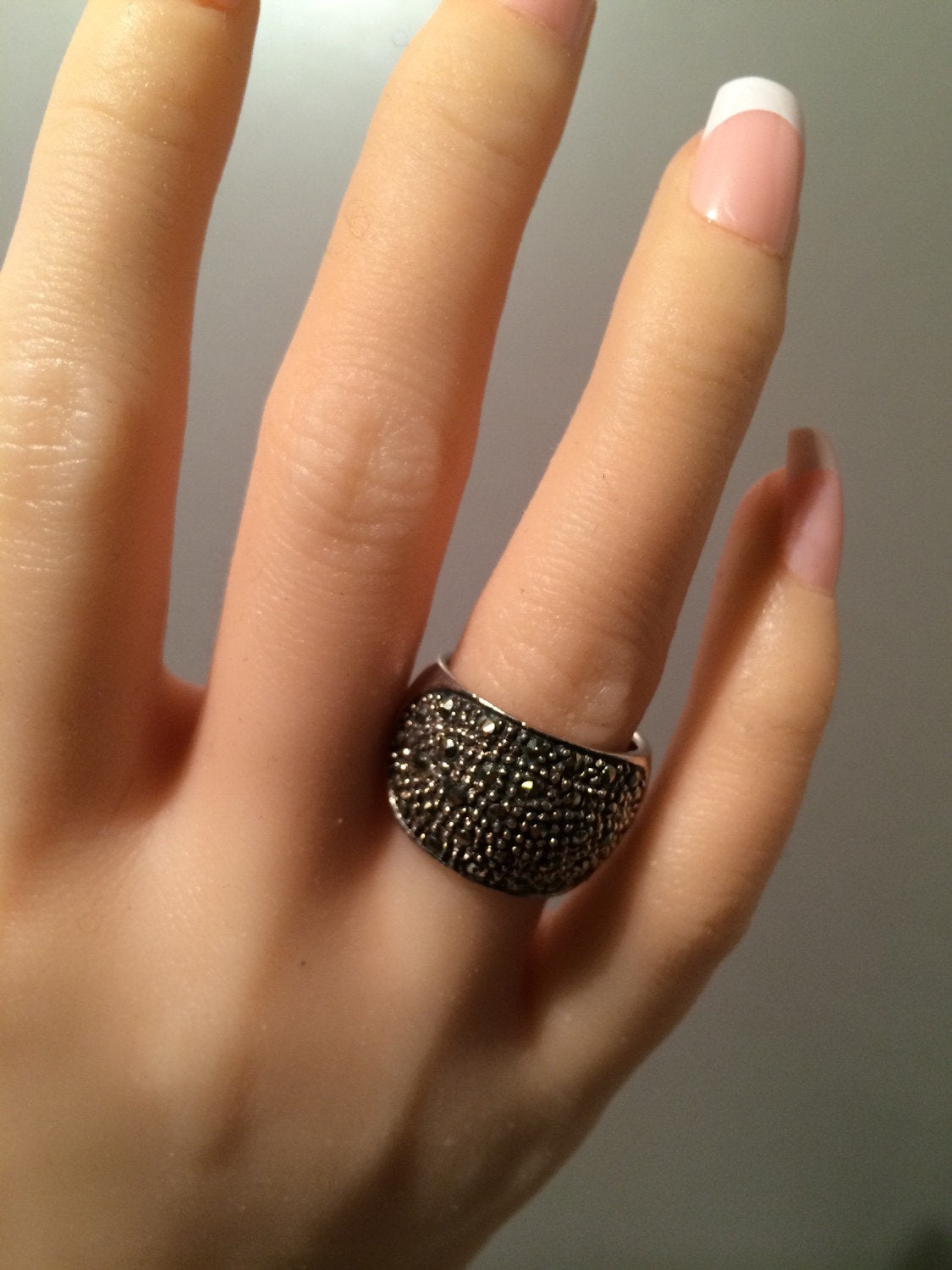 Marcasite × silver925 vintage Ring