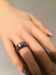 Sterling Silver Ring .925 shimmering prism cut SALE