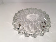 Crystal Diamond Inverted Diamond Edge Candy Dish/Ashtray VINTAGELOVEANTIQUES