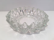 Crystal Diamond Inverted Diamond Edge Candy Dish/Ashtray VINTAGELOVEANTIQUES