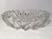 Crystal Diamond Inverted Diamond Edge Candy Dish/Ashtray VINTAGELOVEANTIQUES