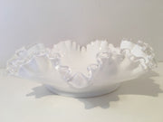 Fenton Silvercrest Ruffled Edge  bowl
