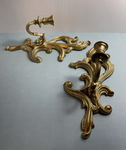Vintage Wall Sconces Candleholders by T.M.C 2pc Set