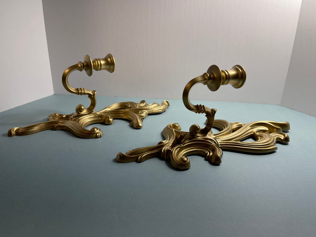 Vintage Wall Sconces Candleholders by T.M.C 2pc Set