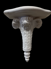 Elegant shabby chic wall scones/shelf in plaster vintage