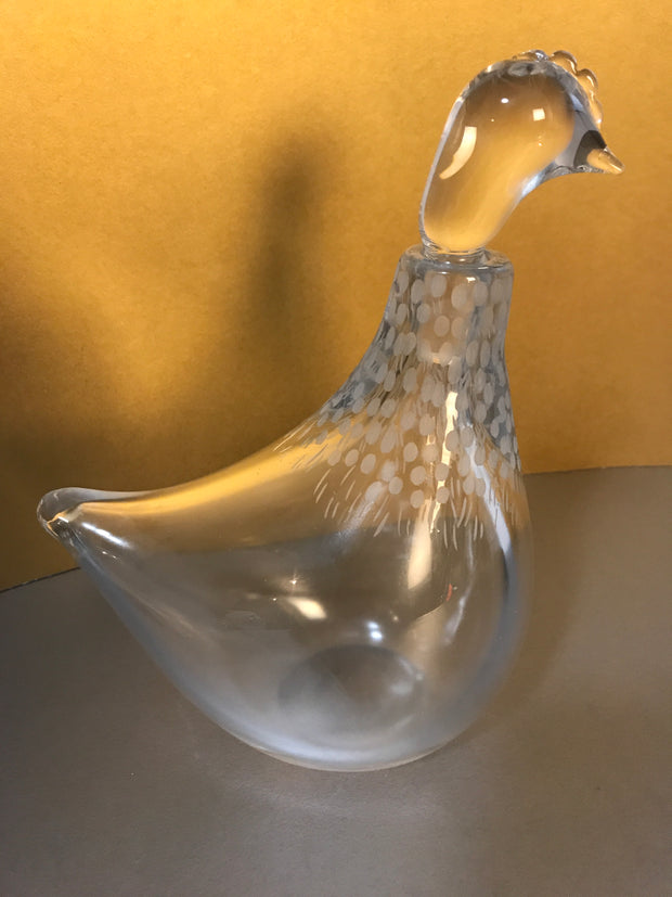 Kosta Vicke Lindstrand Bird Decanter 1950s Vintage