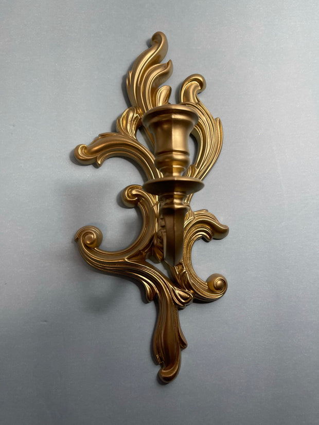 Vintage Wall Sconces Candleholders by T.M.C 2pc Set