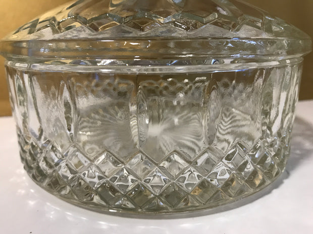 Vintage Clear Glass Covered Candy