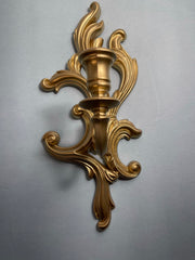 Vintage Wall Sconces Candleholders by T.M.C 2pc Set